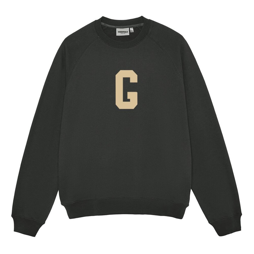 Fear of God Essentials G-Letter Flocked Print Streetwear Hoodie Season 7
